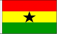 Ghana Hand Waving Flags
